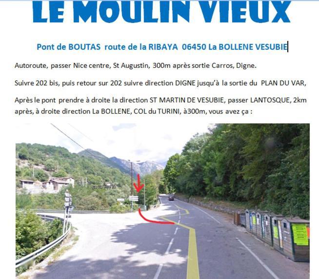 Moulin Vieux Bed and Breakfast La Bollène-Vésubie Buitenkant foto